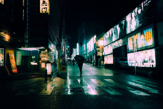 Glow City 70x50cm